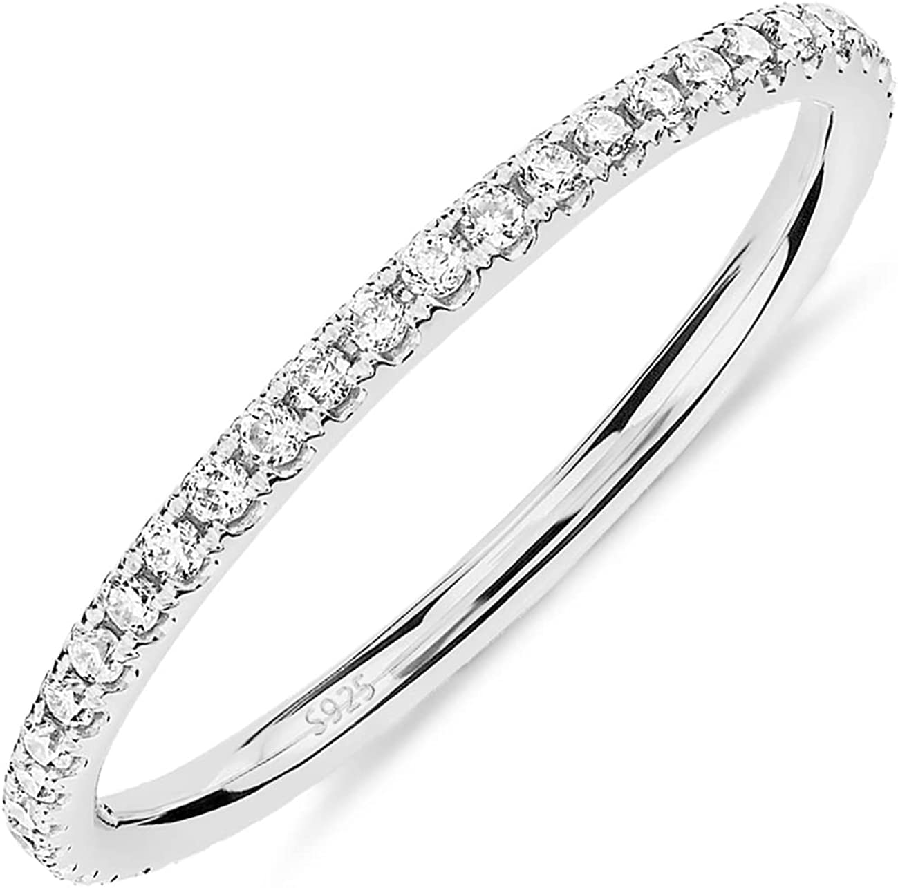 PAVOI 14K Gold Plated Open Twist Eternity Band for Women : :  Clothing, Shoes & Accessories