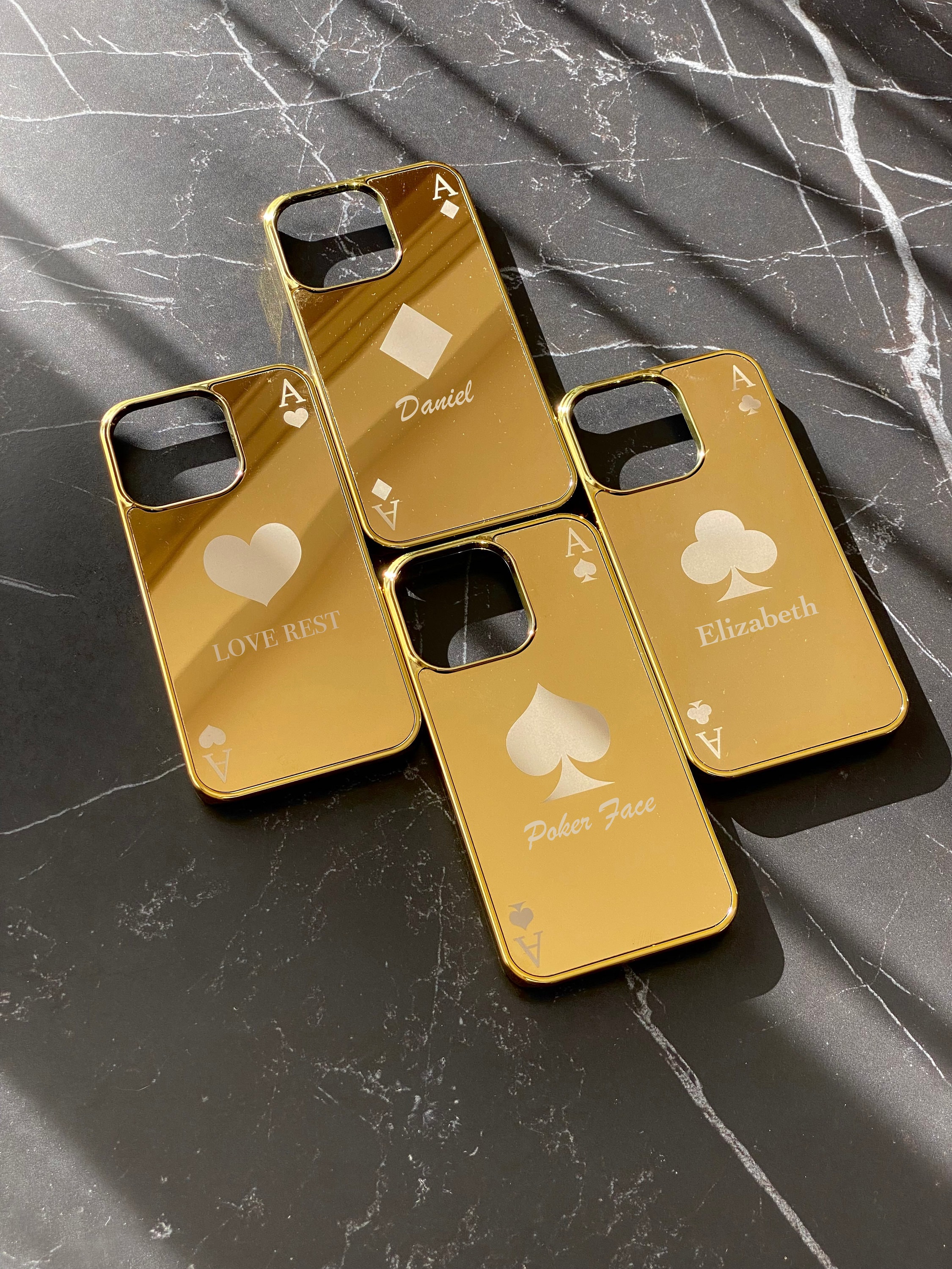 Real Gold Plated iPhone 14 Pro & 14 Pro Max Cases Custom Metal