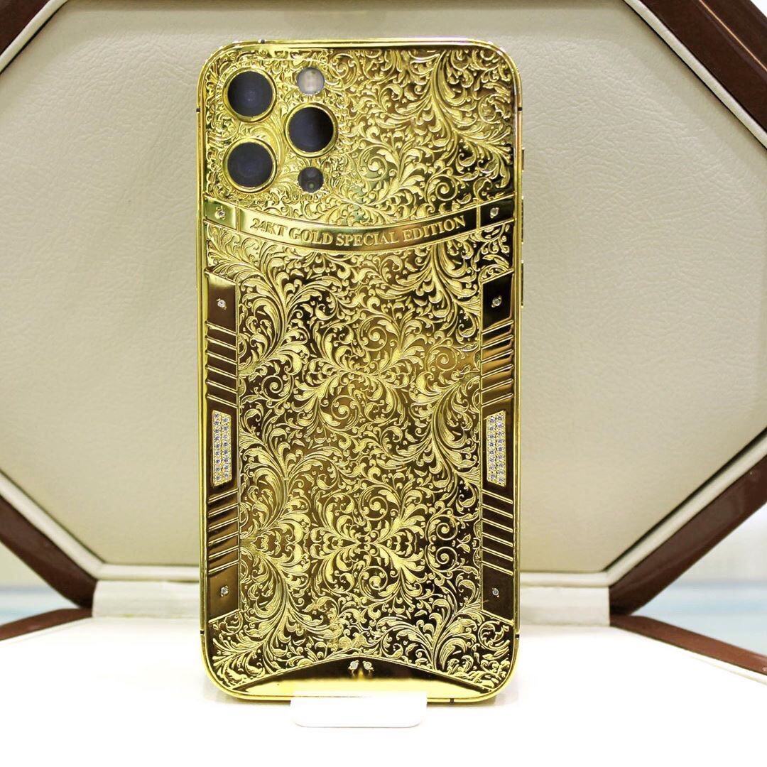 Cell Phone Replacement Housing 24k Gold Plated Customized Design For Iphone 12 Pro Iphone 12 Pro Max Callancity Personalized Luxury Gift Phone Accessories Watch Accessories