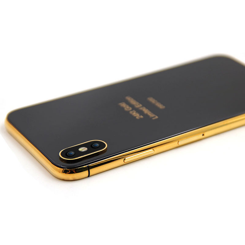 New Apple iPhone 14 Pro Max 24k Gold Back Replacement Custom